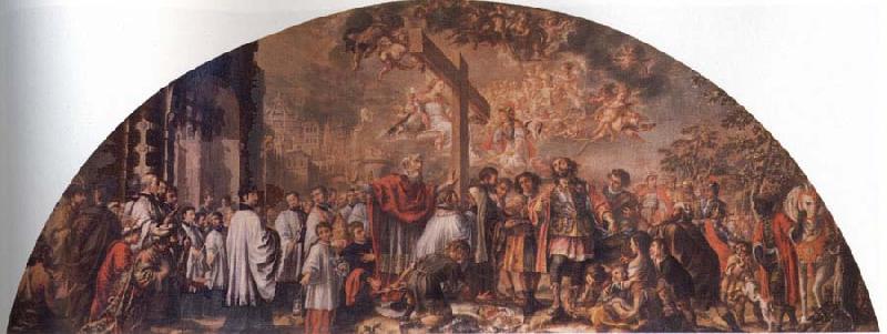 Juan de Valdes Leal Exaltation of the Cross oil painting image